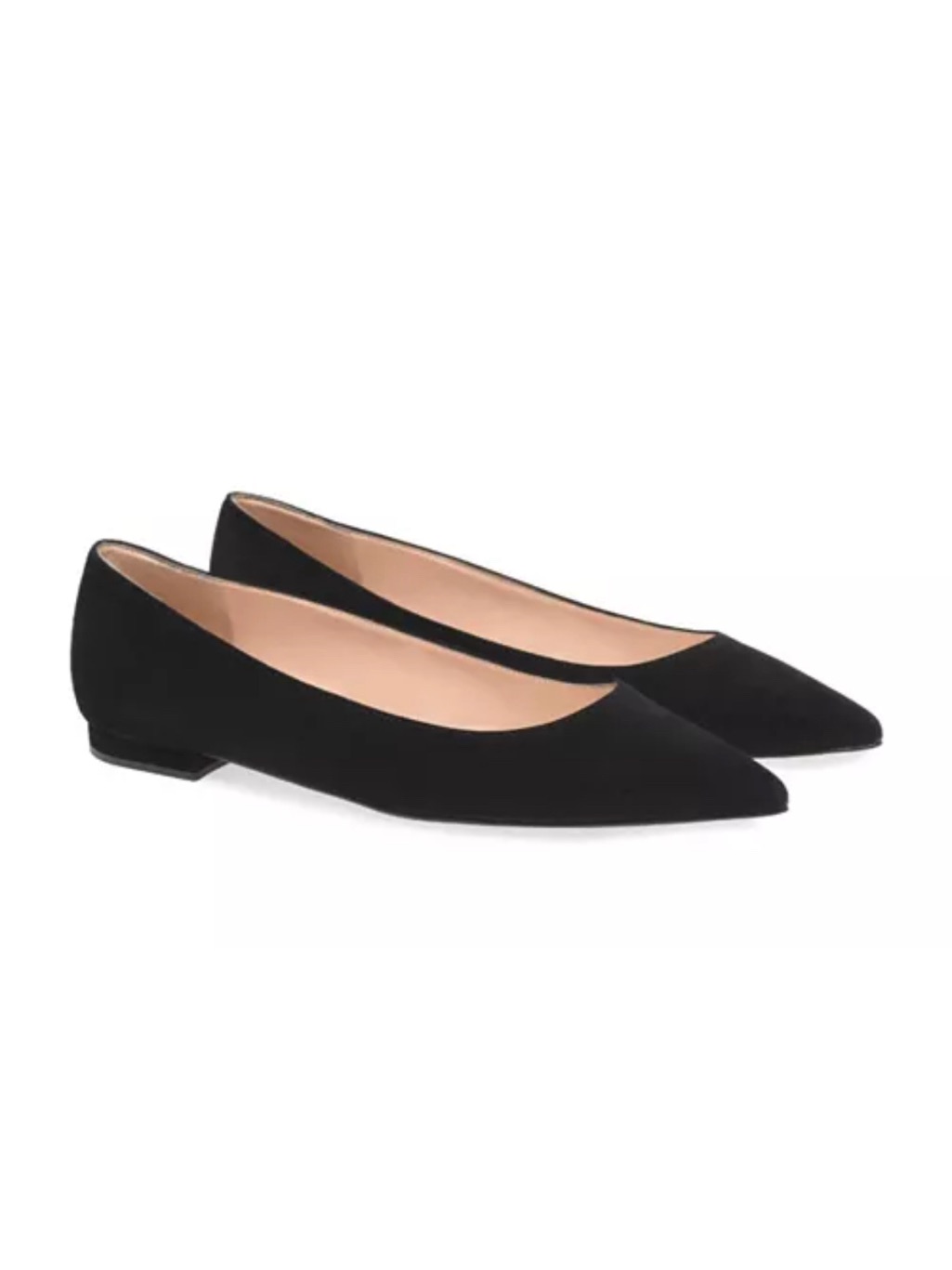 Gianvito Rossi Pointed-Toe Suede Flats